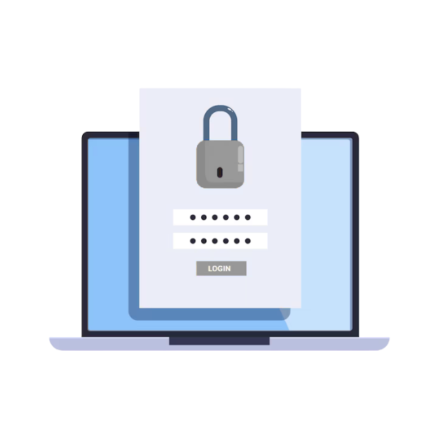 Ilustração de login